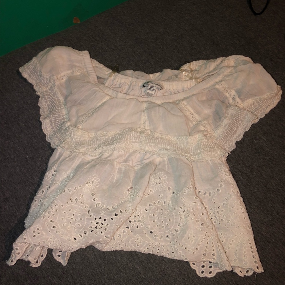 American Eagle Flare Crop Top